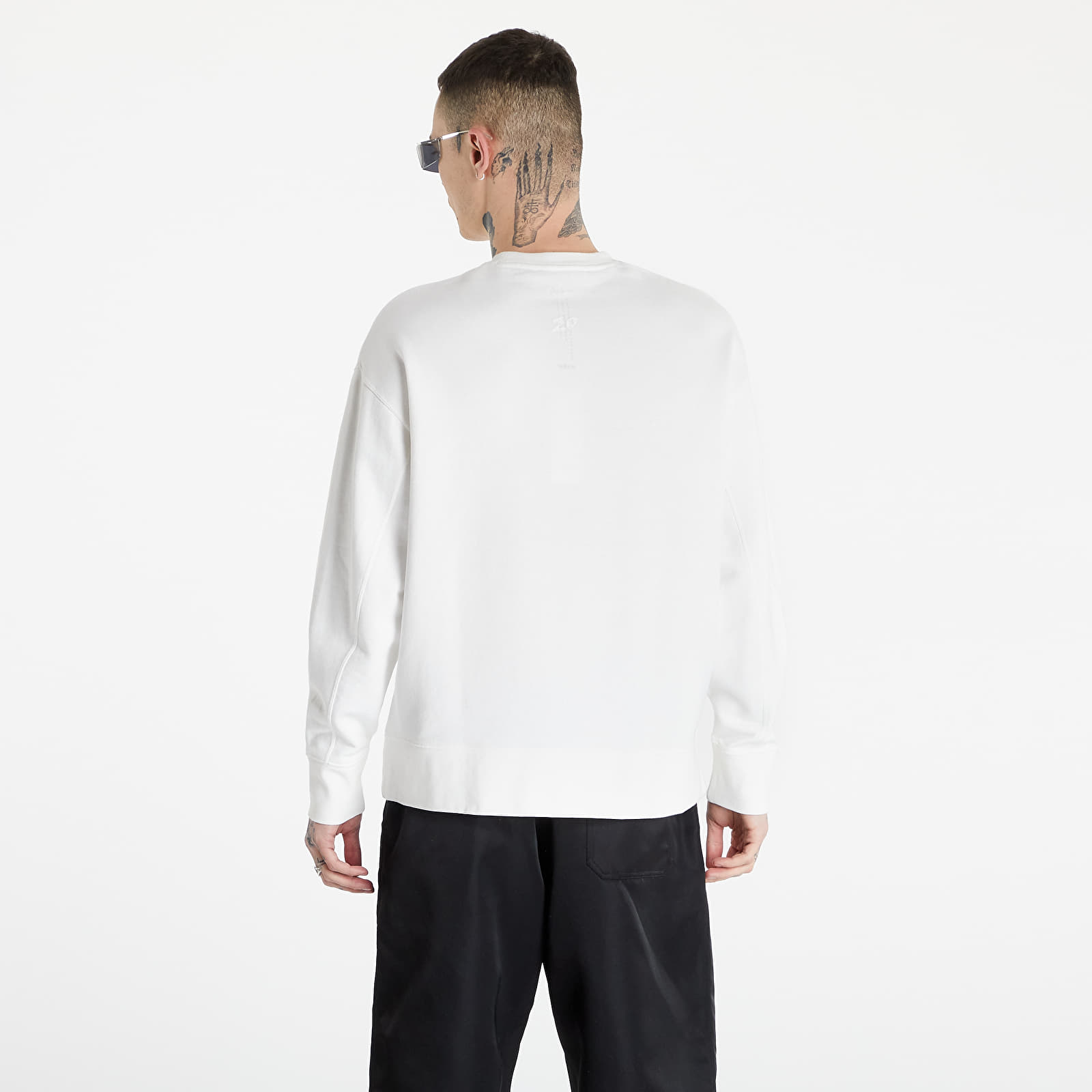 Mikiny Y-3 U Ch1 Logo Crew Sweatshirt Core White