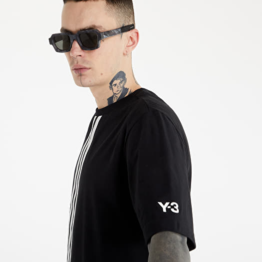 T-shirts Y-3 M Ch1 Short Sleeve Cf Stripes Tee Black | Footshop