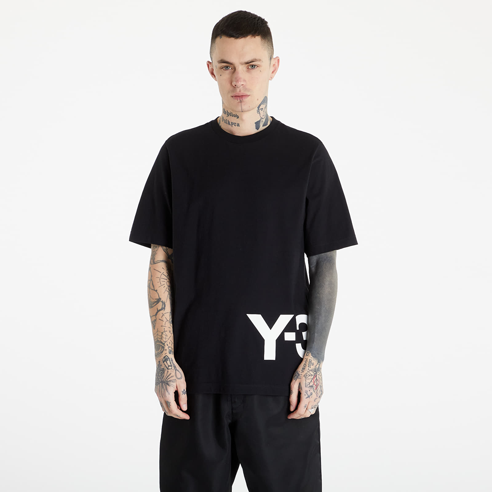 Tシャツ・カットソー Y-3 12th Anniversary M CH1 Brain Printing Man to Man Black H 663247.jpg