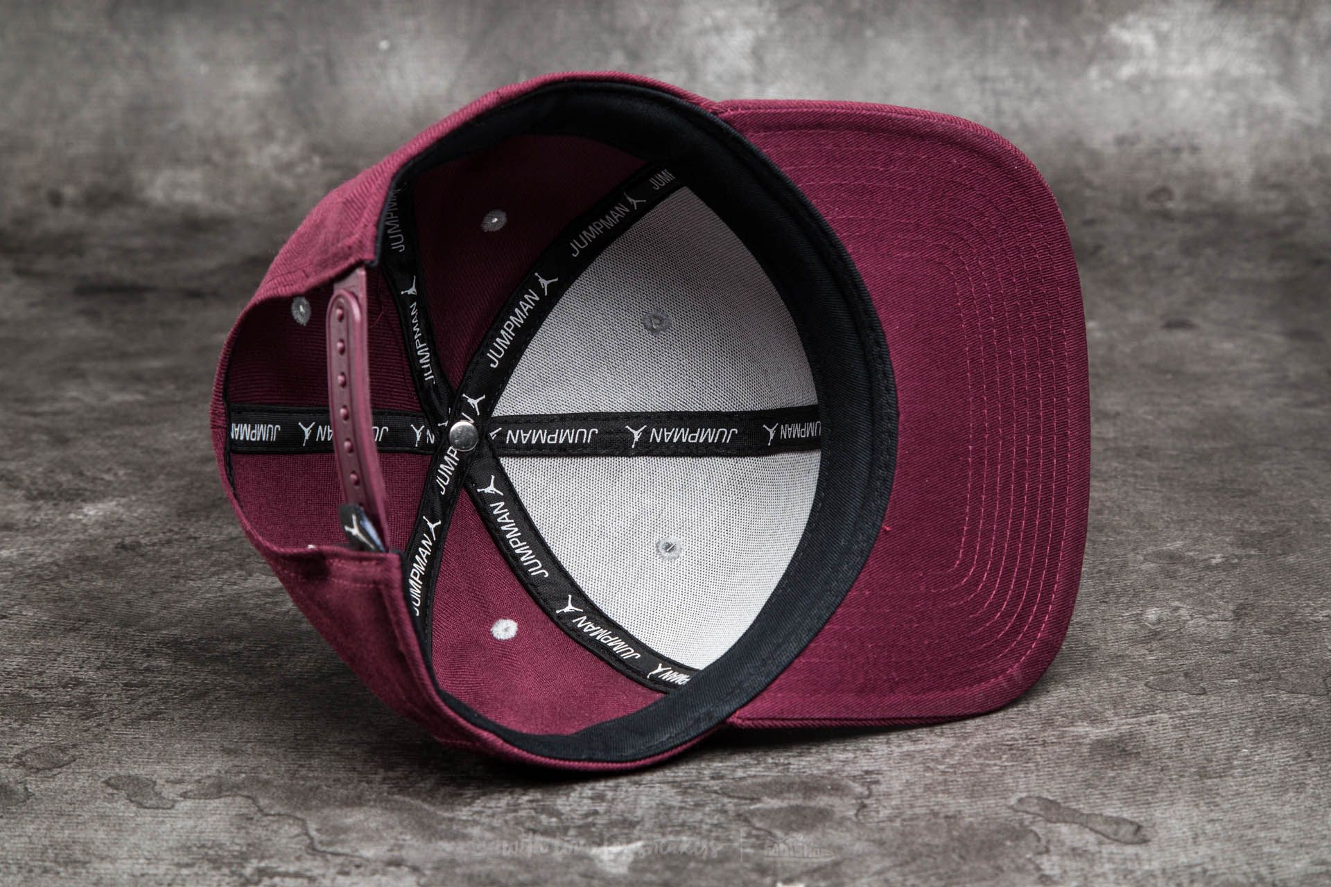 Caps Jordan Jumpman Snapback Night Maroon Silver Footshop