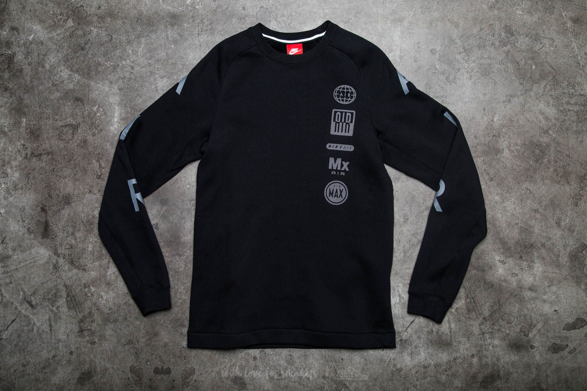 Φούτερ Nike Fleece Air Totem Crewneck Black