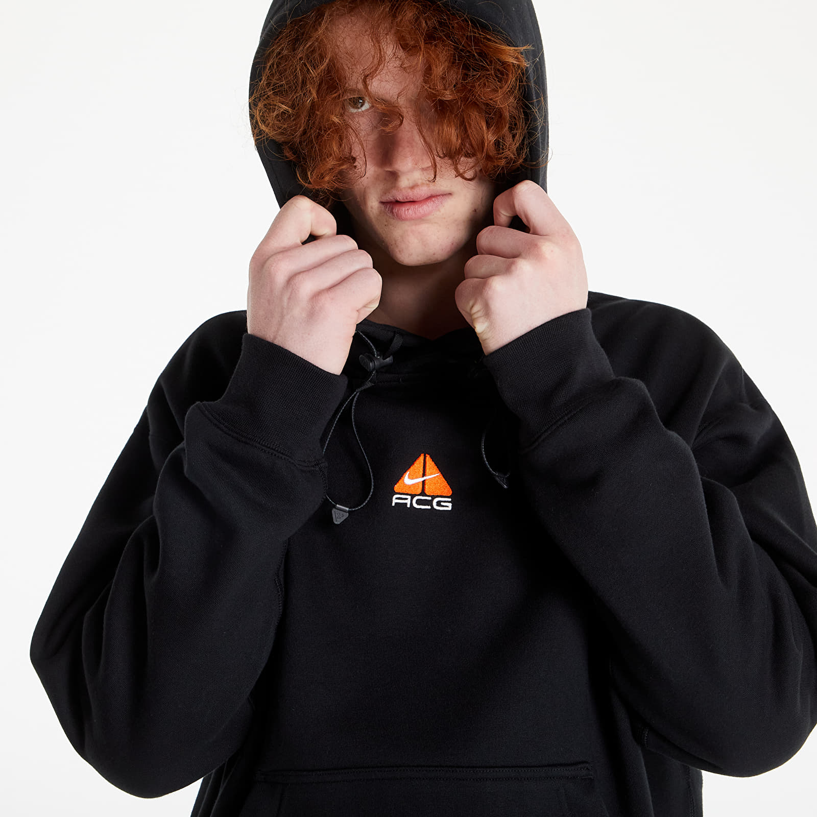 Sweatshirts Nike ACG Therma Fit Fleece Pullover Hoodie Black Black Black Summit White Footshop