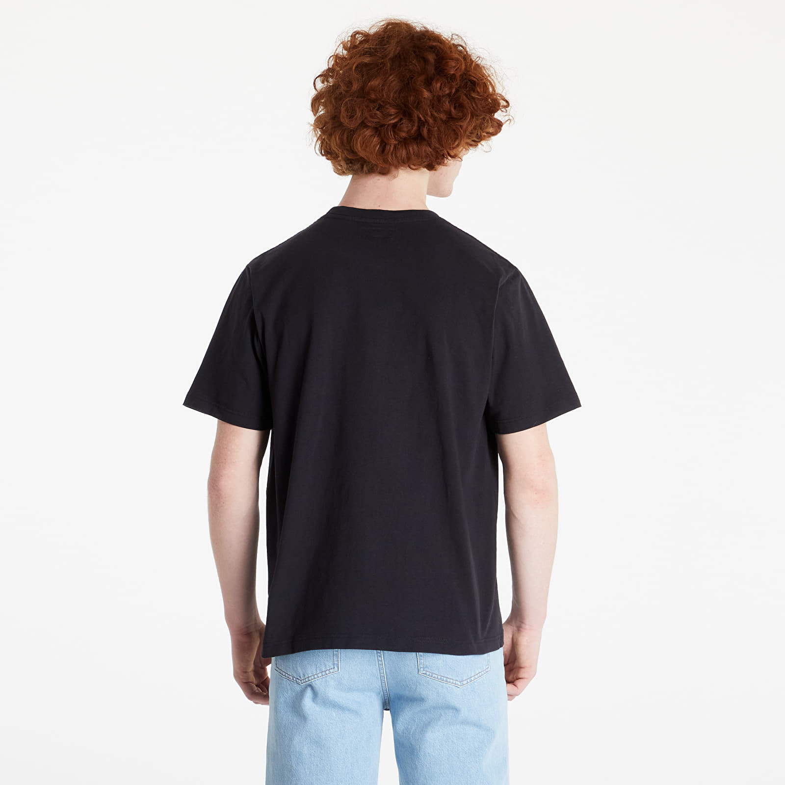 T-Shirts Stüssy Stock Logo Short Sleeve Pocket Crew Tee Black