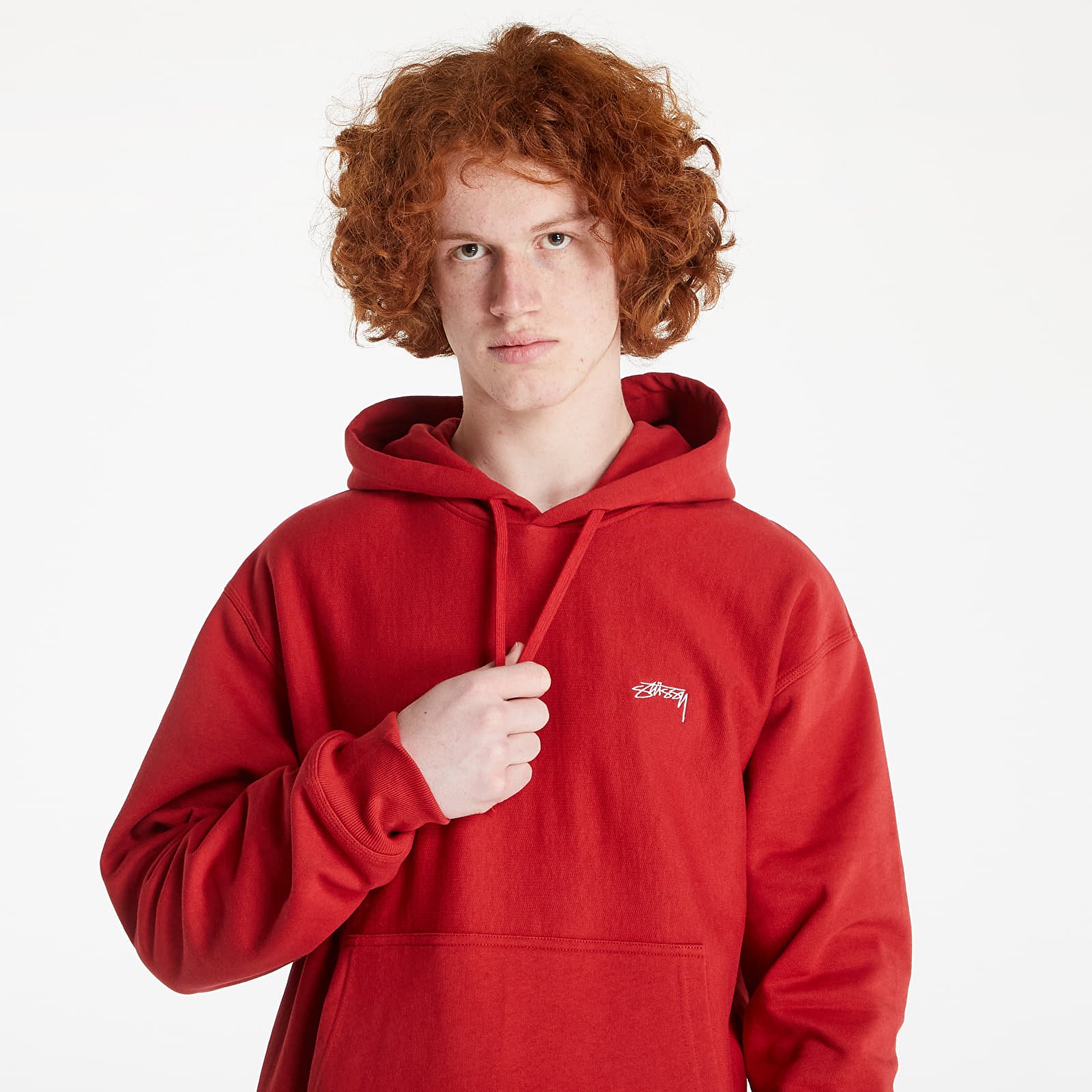 Hoodies and sweatshirts Stussy Stock Logo Hoodie Red Footshop