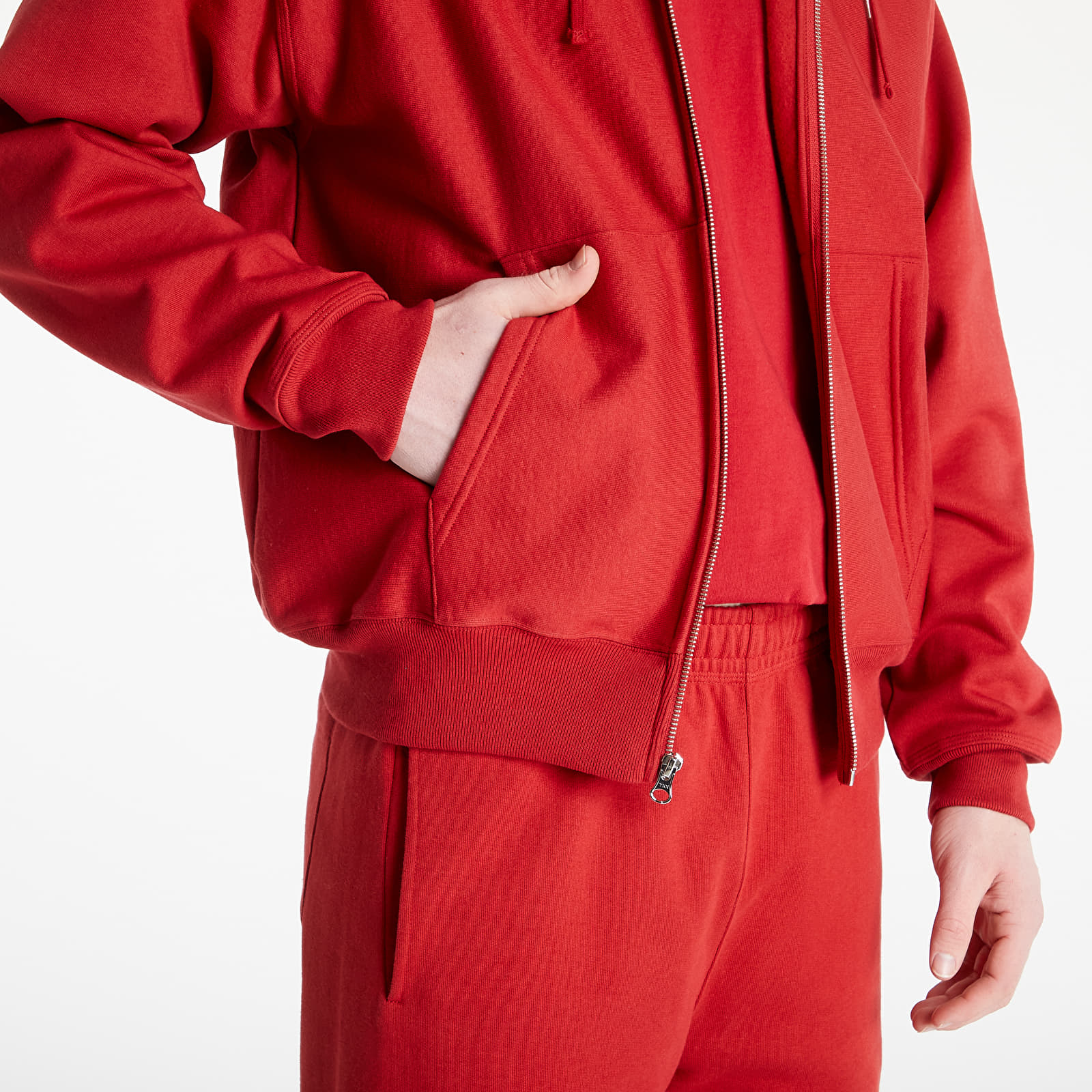 Kapucnis pulóverek és pulcsik Stüssy Stock Logo Zip Hoodie Red