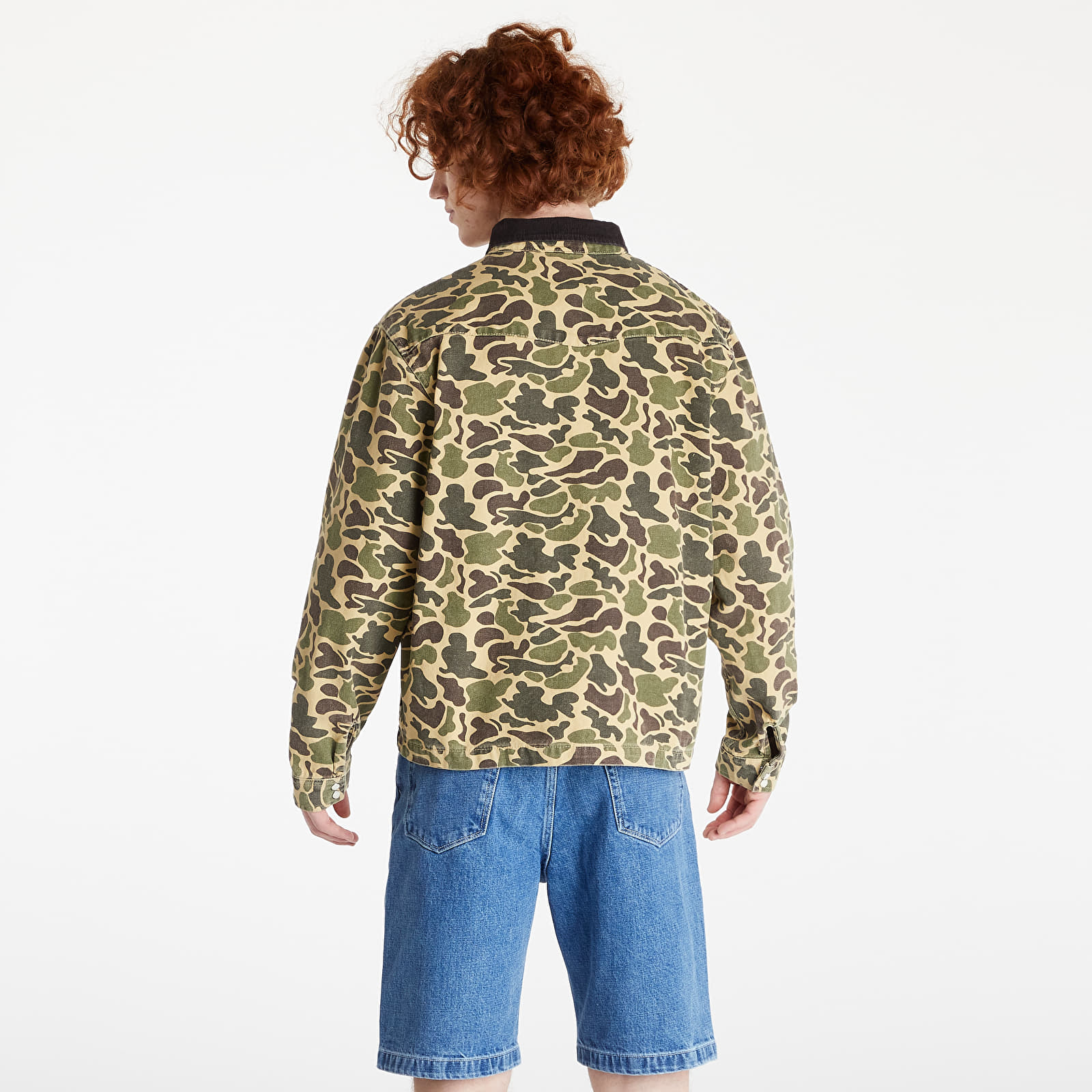 Striukės Stüssy Washed Canvas Work Shirt Camo