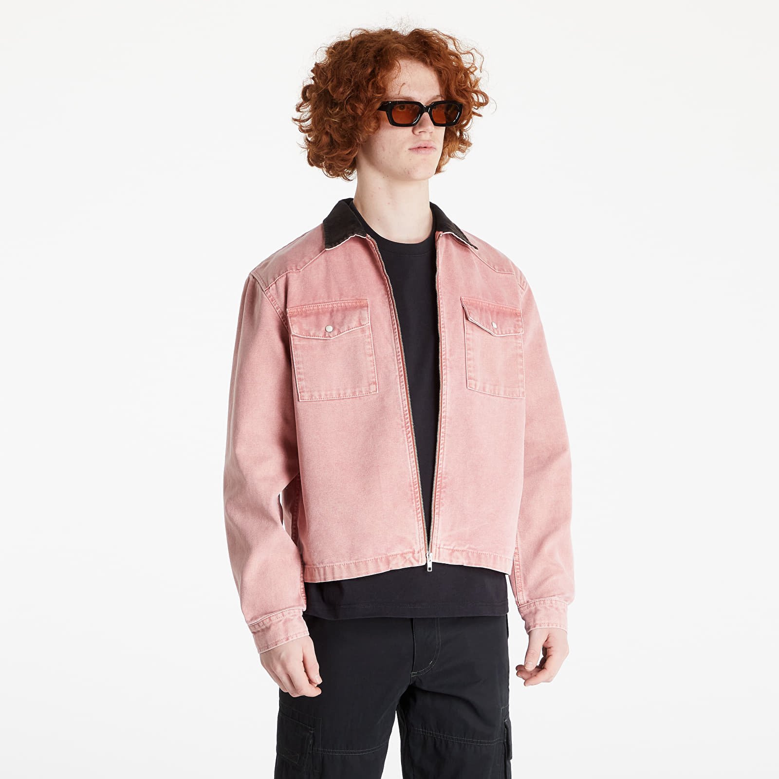 Jacken Stüssy Washed Canvas Work Shirt Dusty Rose