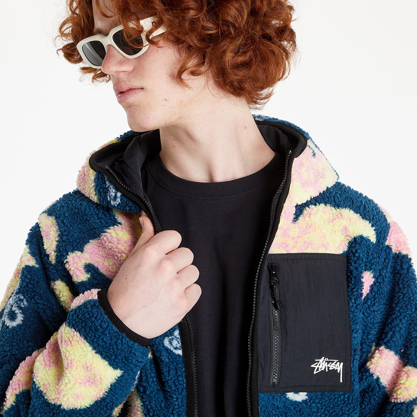 Teal new arrivals sherpa jacket