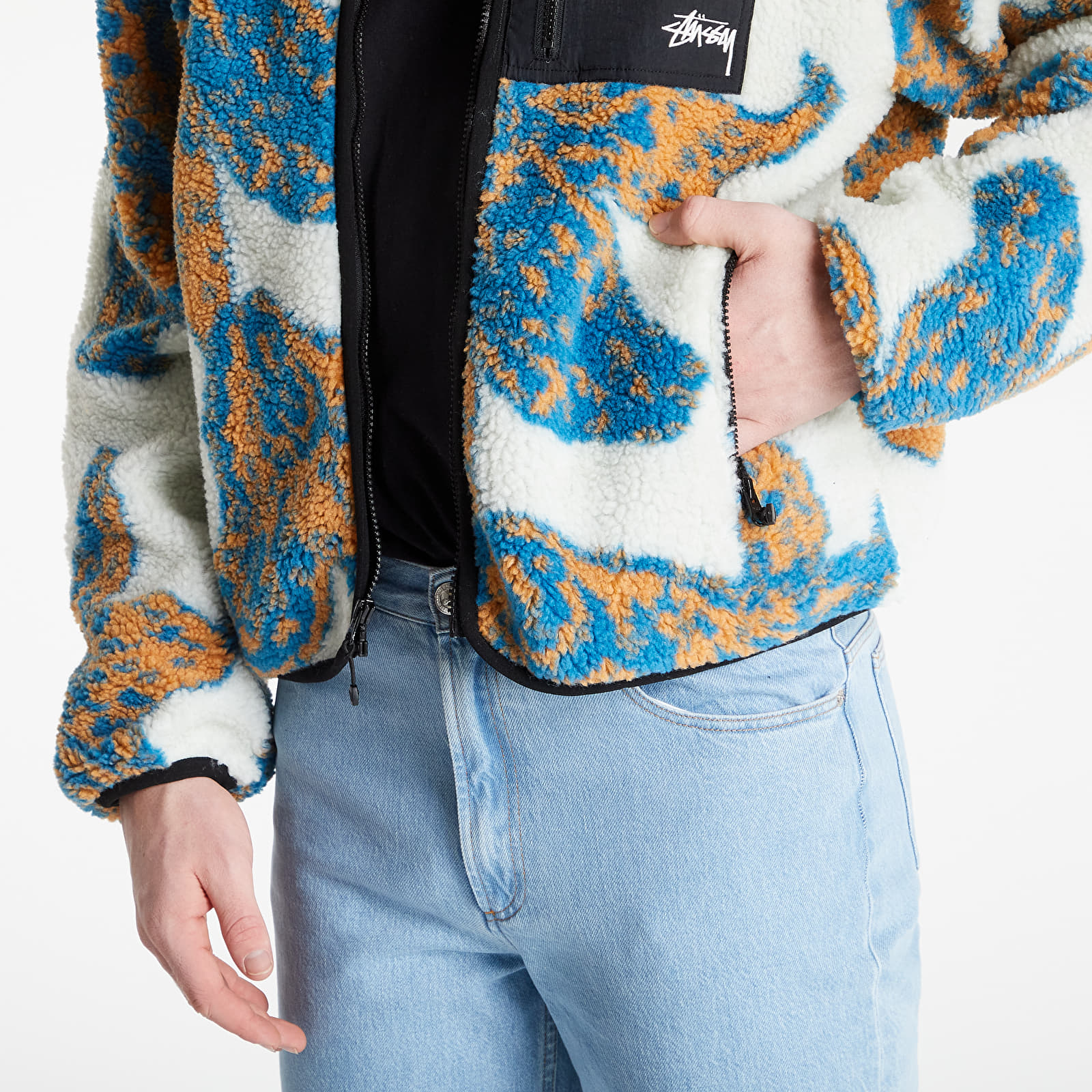 Stussy floral fleece cheap