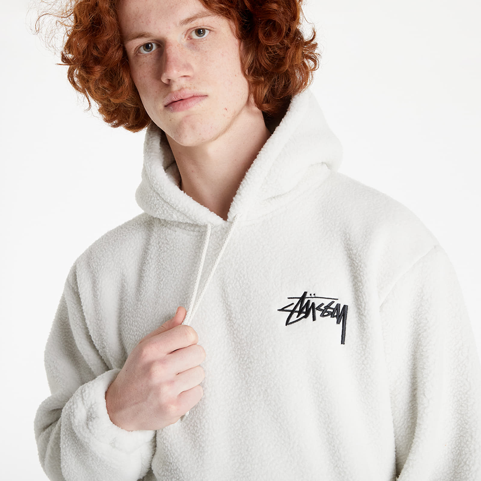 Hoodies and sweatshirts Stussy Bronson Sherpa Hoodie Bone Footshop