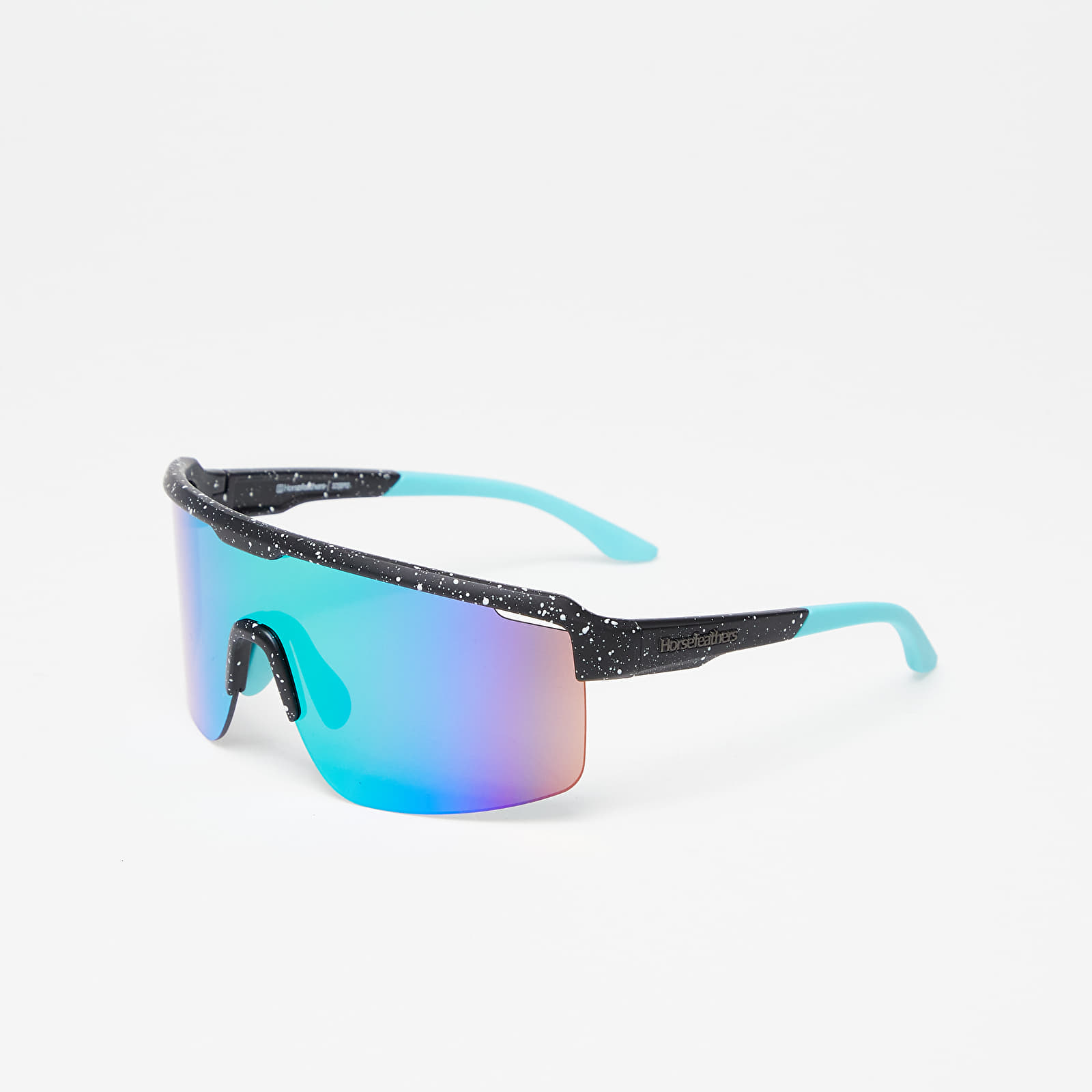  Sunglasses Horsefeathers Scorpio Sunglasses Black Splash/ Mirror Green Universal 