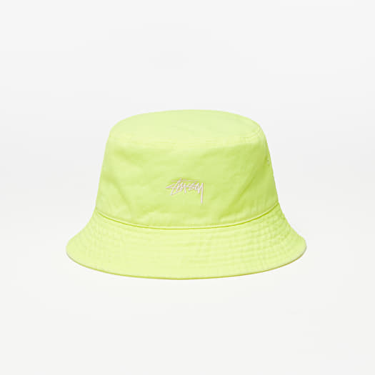 Stüssy Washed Stock Bucket Hat Neon | Footshop
