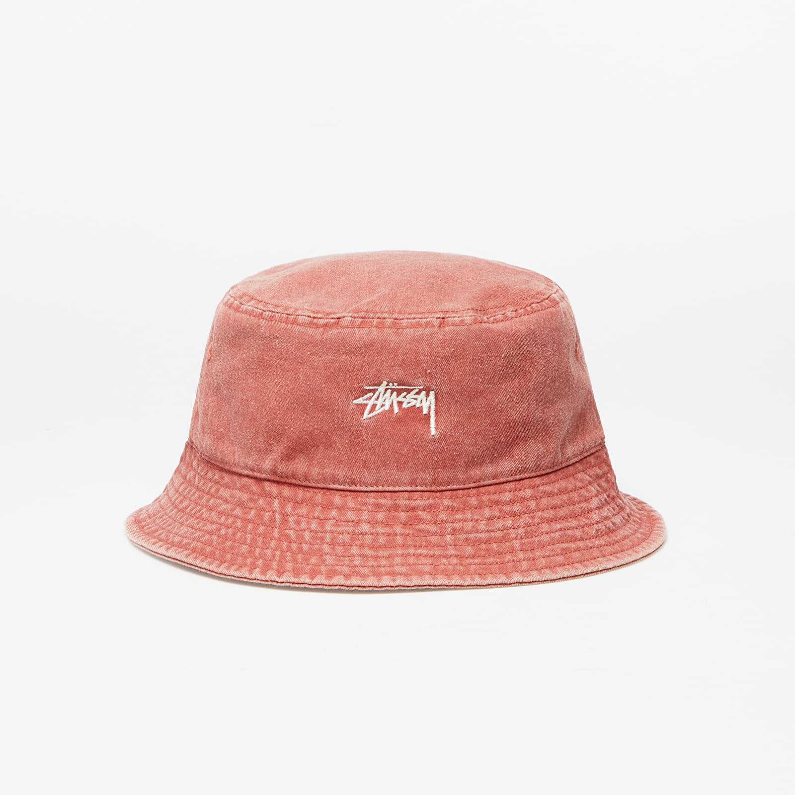 Gorro bucket Stüssy Washed Stock Bucket Hat Rust