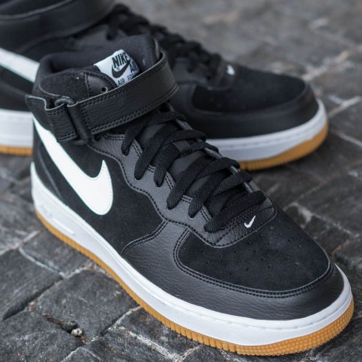 Air force 1 mid '07 trainers in black/white cheap