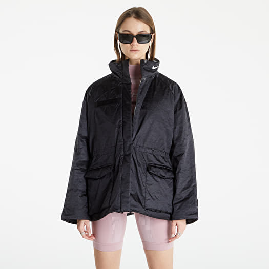 Jackets Nike Sportswear W Therma FIT Revival Shine Jacket Black White Footshop