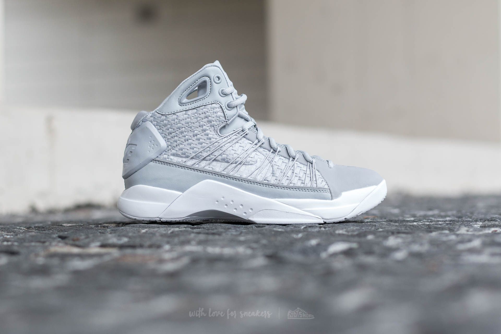 Men's shoes Nike Hyperdunk Lux Wolf Grey/ Wolf Grey-White
