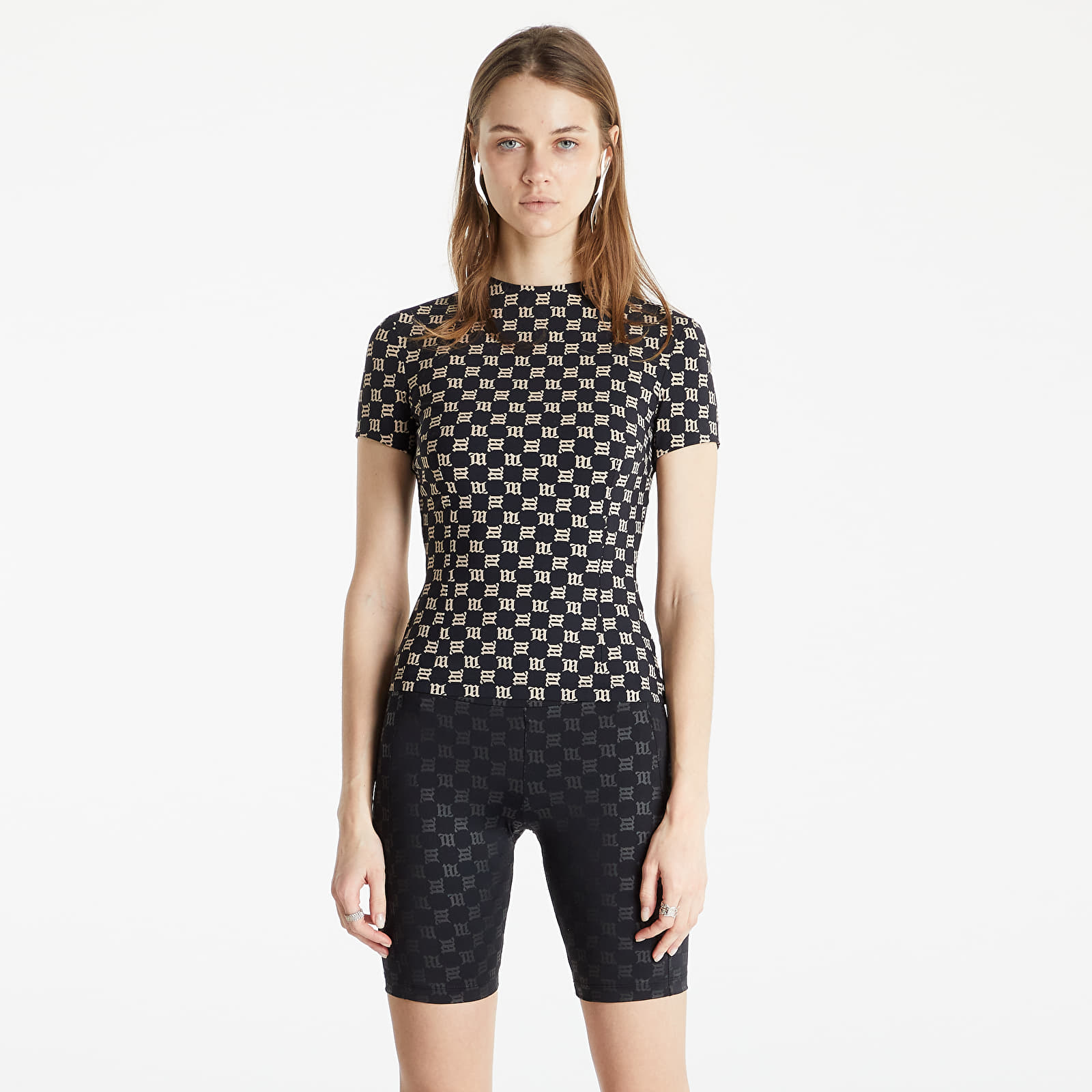 Μπλούζες MISBHV Monogram T-Shirt Black/ Beige