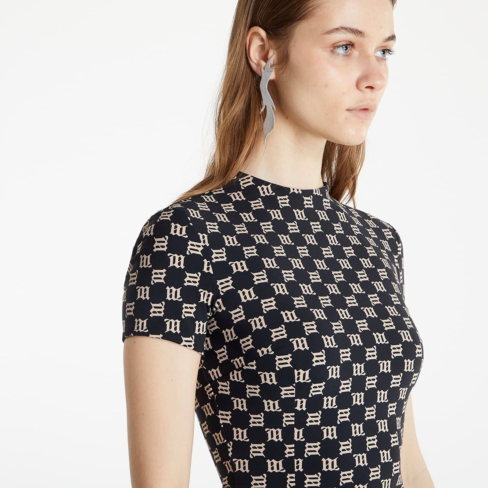 Μπλούζες MISBHV Monogram T-Shirt Black/ Beige