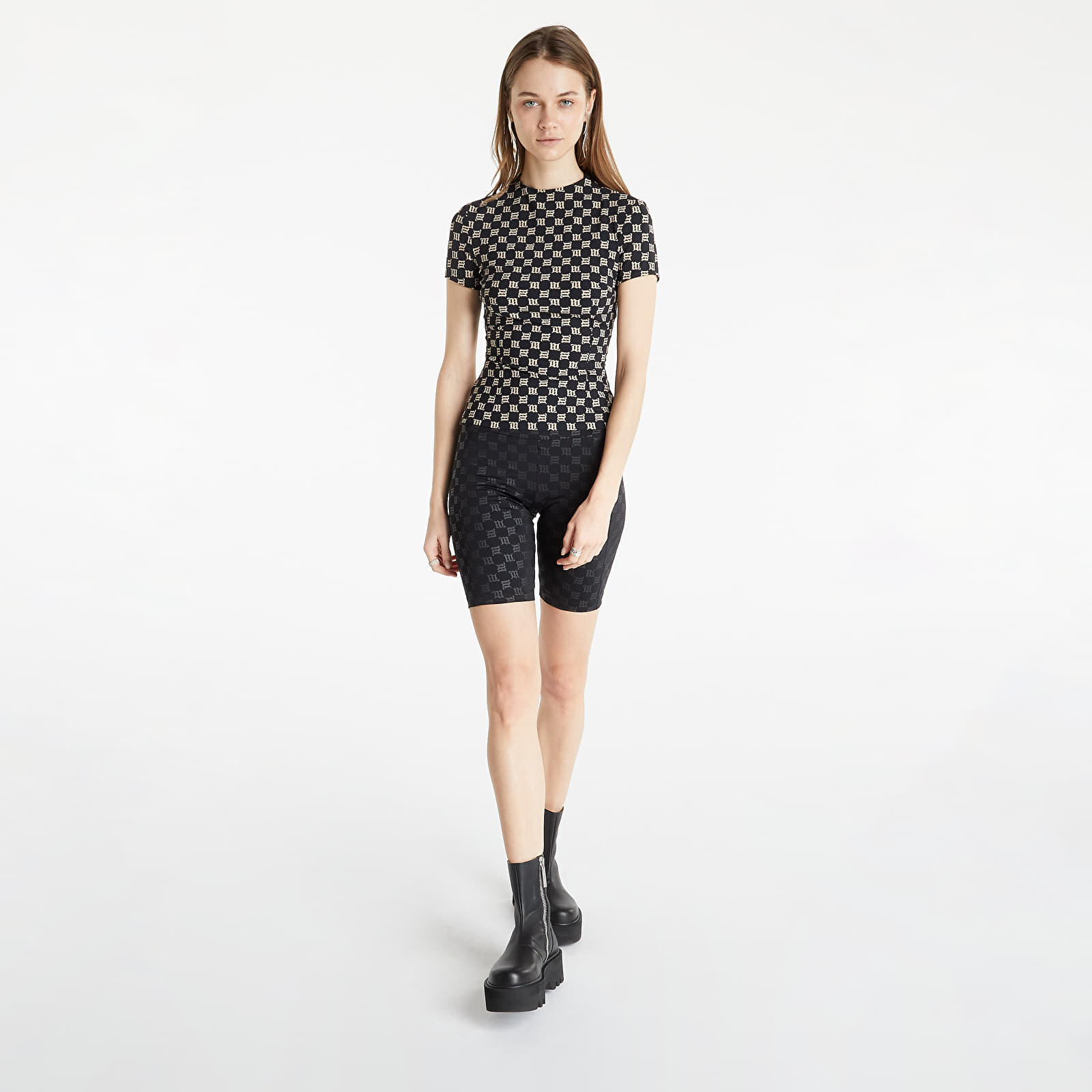 Μπλούζες MISBHV Monogram T-Shirt Black/ Beige