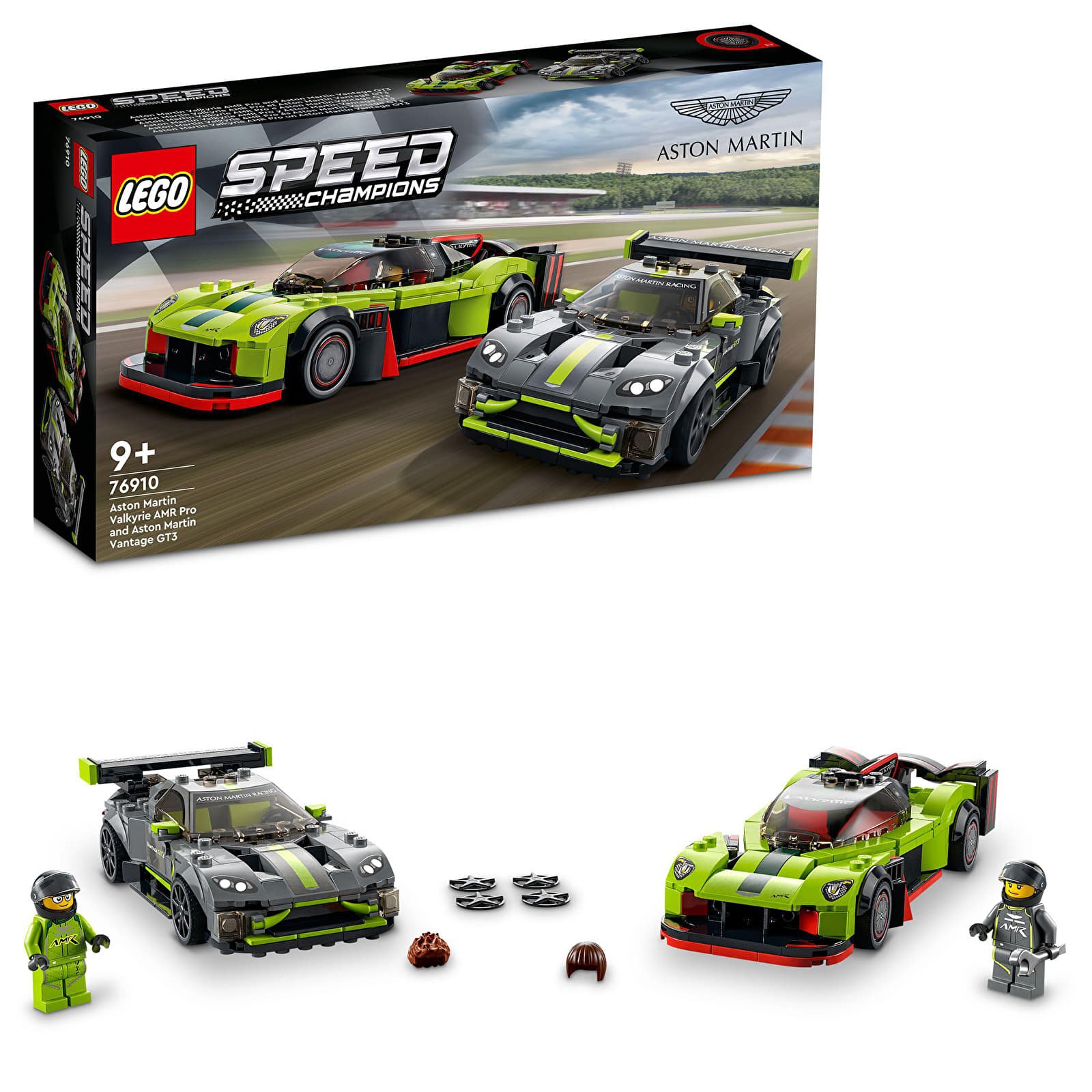 Trusele LEGO® LEGO®️ Speed Champions 76910 Aston Martin Valkyrie AMR Pro and Aston Martin Vantage GT3