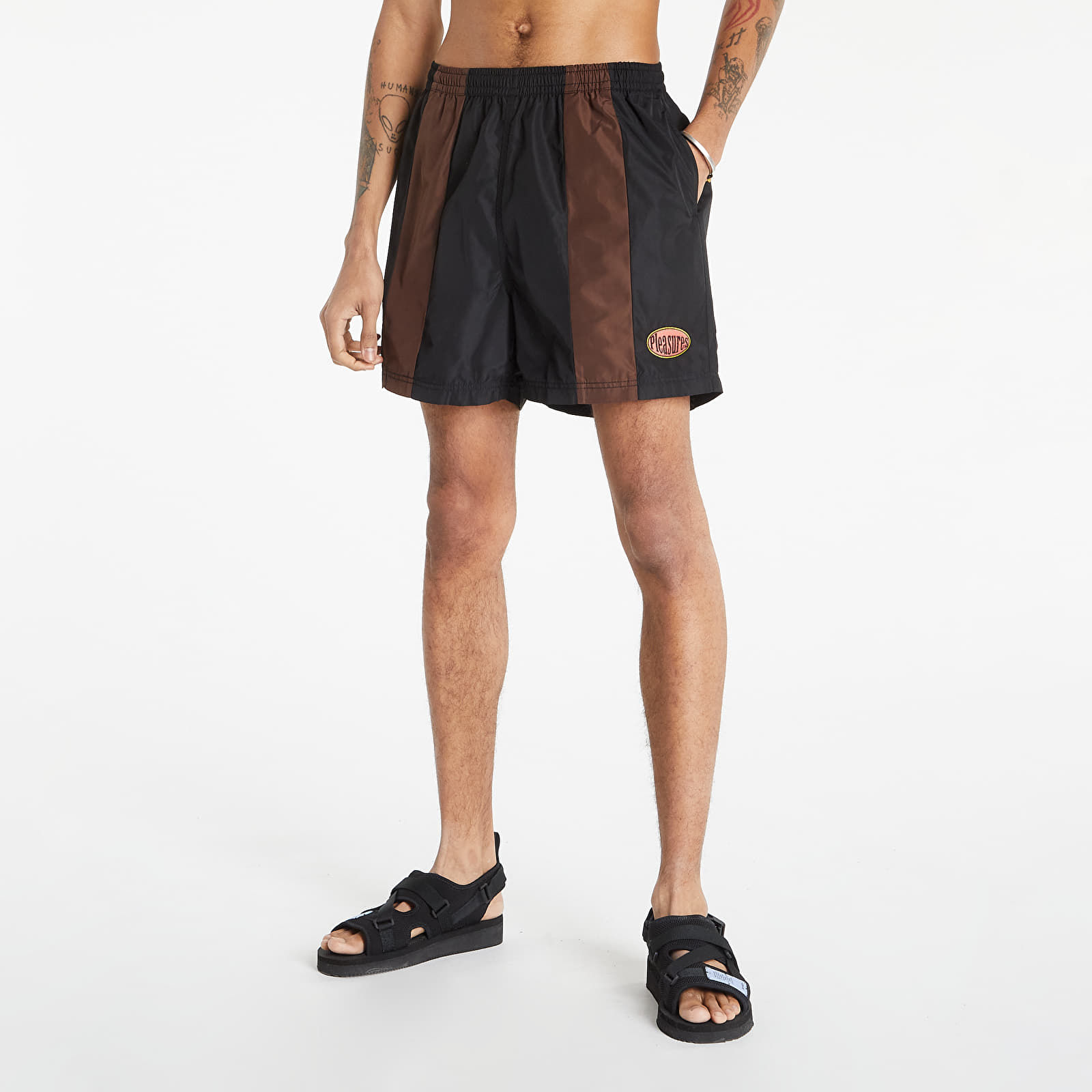Pantaloni scurți PLEASURES Storm Nylon Active Short Black