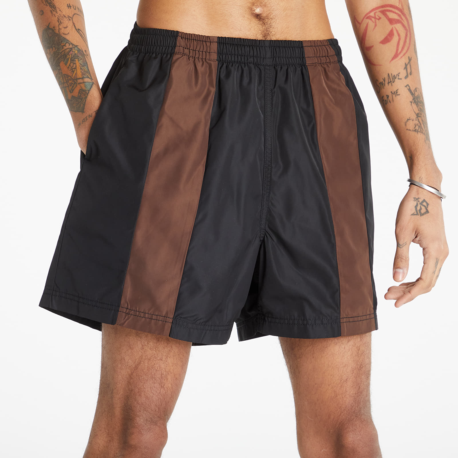 Pantaloni scurți PLEASURES Storm Nylon Active Short Black