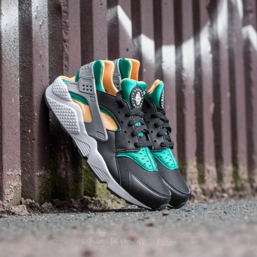 Nike Air Huarache Black/ White-Emerald-Resin | Footshop display picture 1