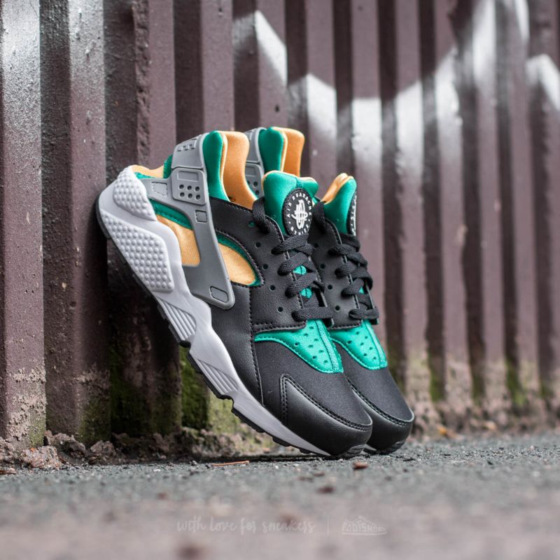 Nike Air Huarache Black/ White-Emerald-Resin | Footshop