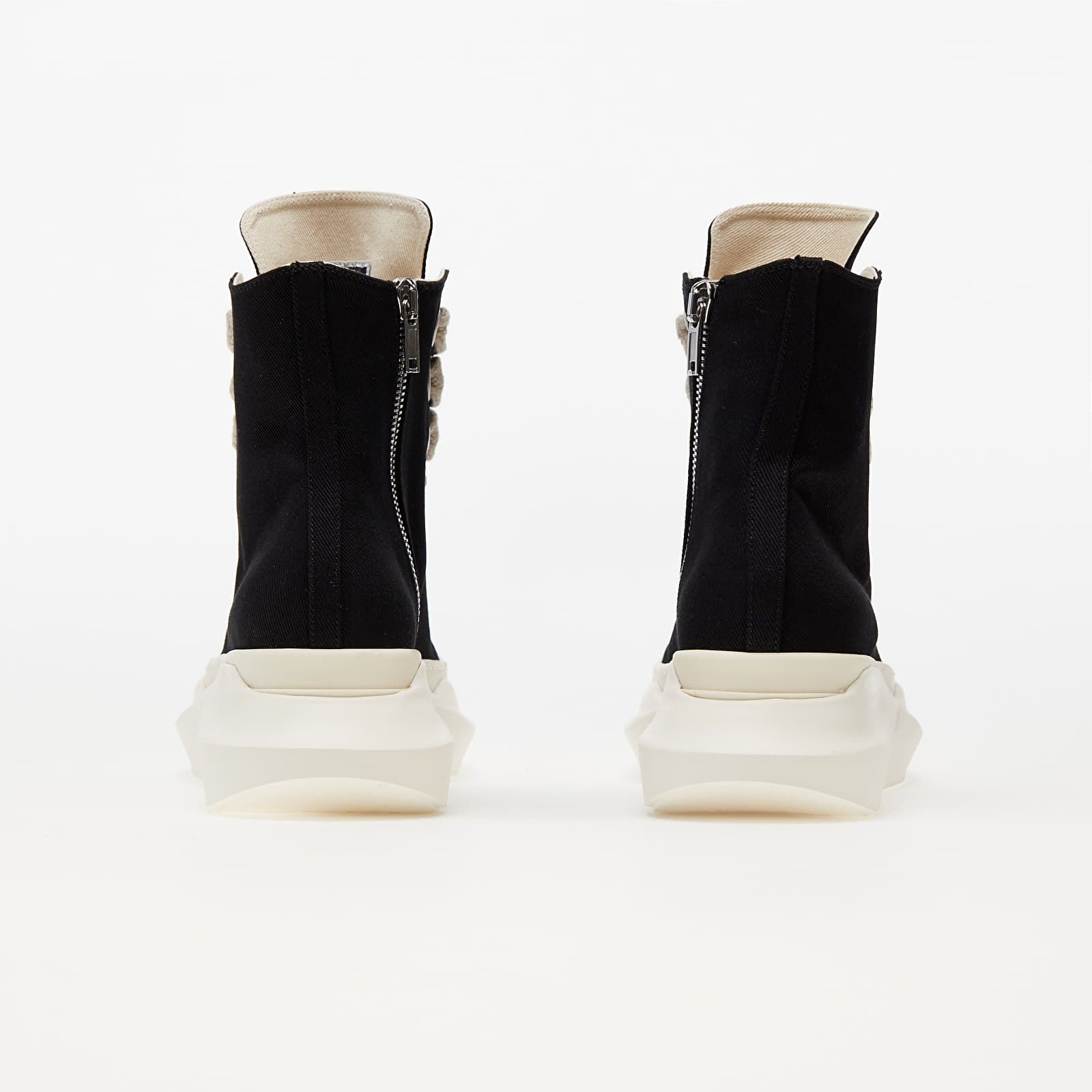 Skor för män Rick Owens Abstract Sneak Black/ Milk/ Milk