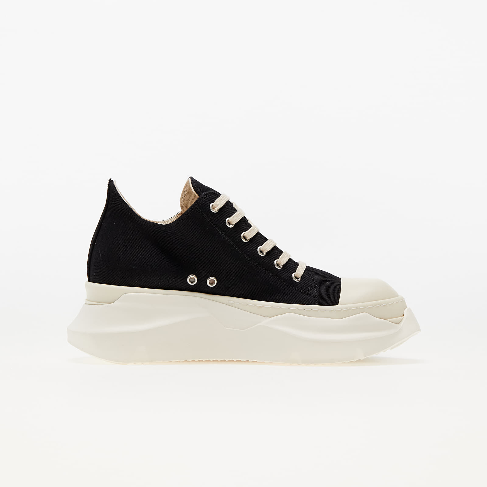 Moški čevlji Rick Owens Abstract Low Sneak Black/ Milk/ Milk