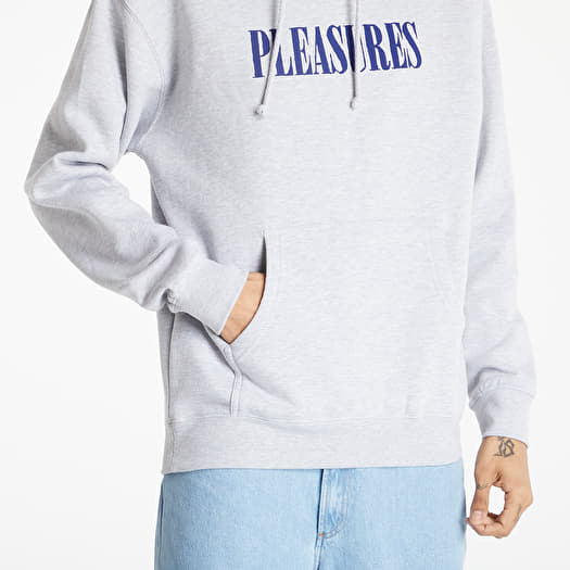 Hoodies and sweatshirts PLEASURES Tickle Logo Hoody Heather Grey Footshop
