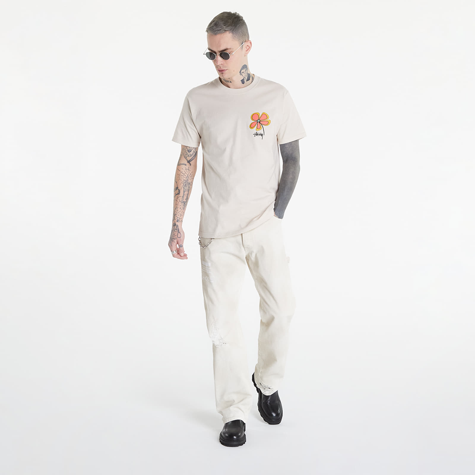 Koszulki Stüssy Flower Tee Smoke