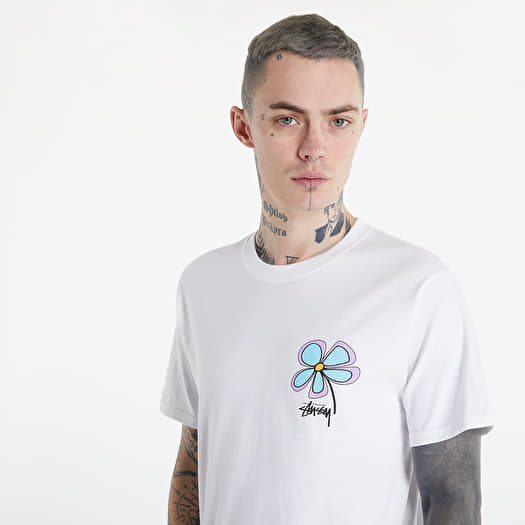 T Shirts Stussy Flower Tee White Footshop