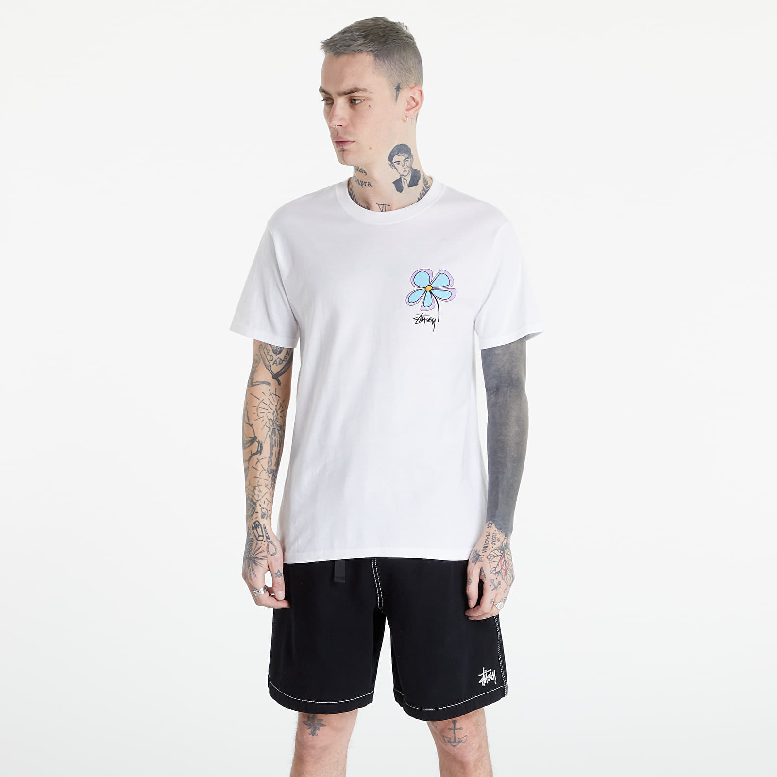 Koszulki Stüssy Flower Tee White