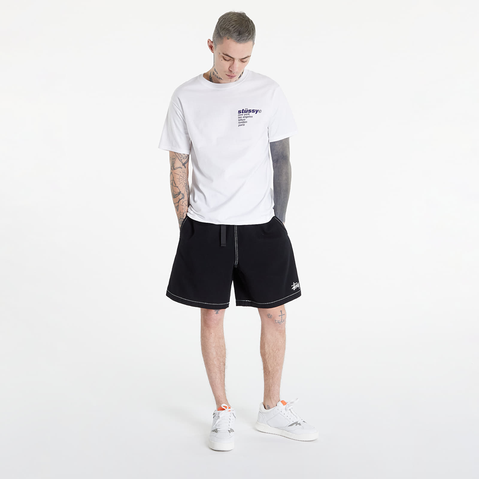 Pólók Stüssy Strawberry Tee White