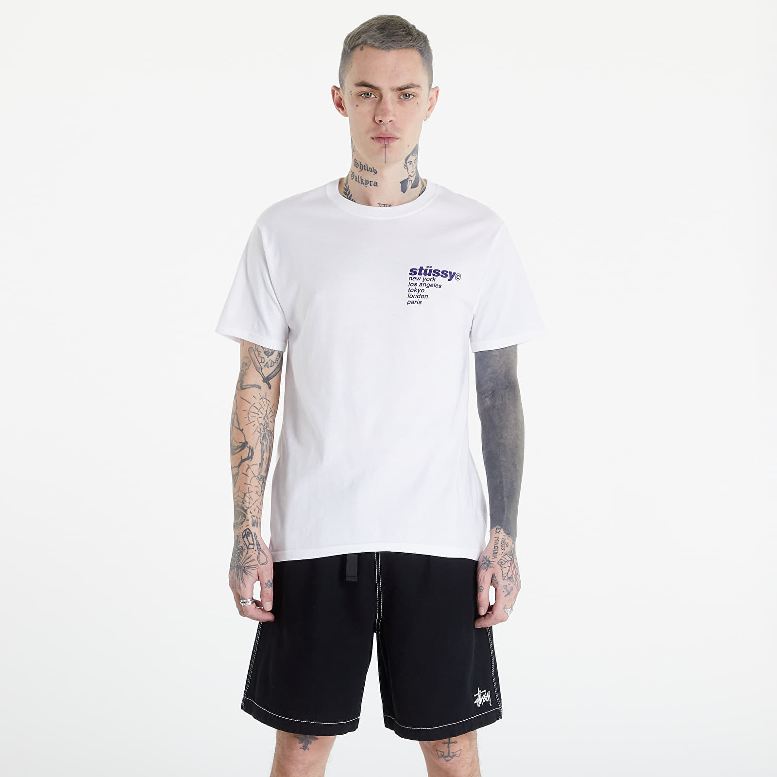 Pólók Stüssy Strawberry Tee White