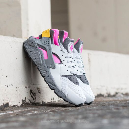 Men s shoes Nike Air Huarache Run SE Pure Platinum Pink Blast Pink Blast Dark Footshop