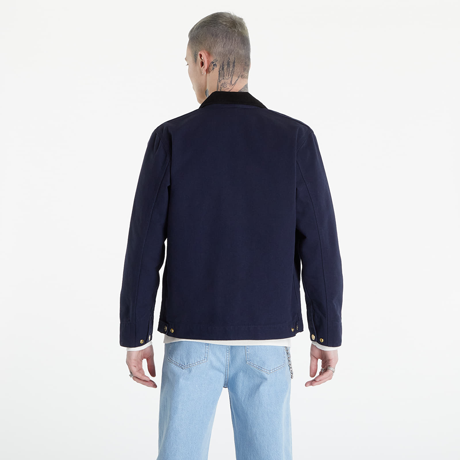Geci Carhartt WIP Detroit Jacket Dark Navy/ Black Rinsed