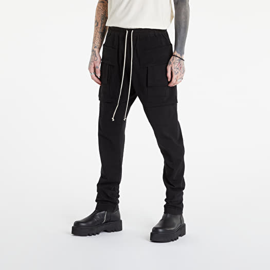 Pants Rick Owens Creatch Cargo Drawstring Pants Black (DU01B7376