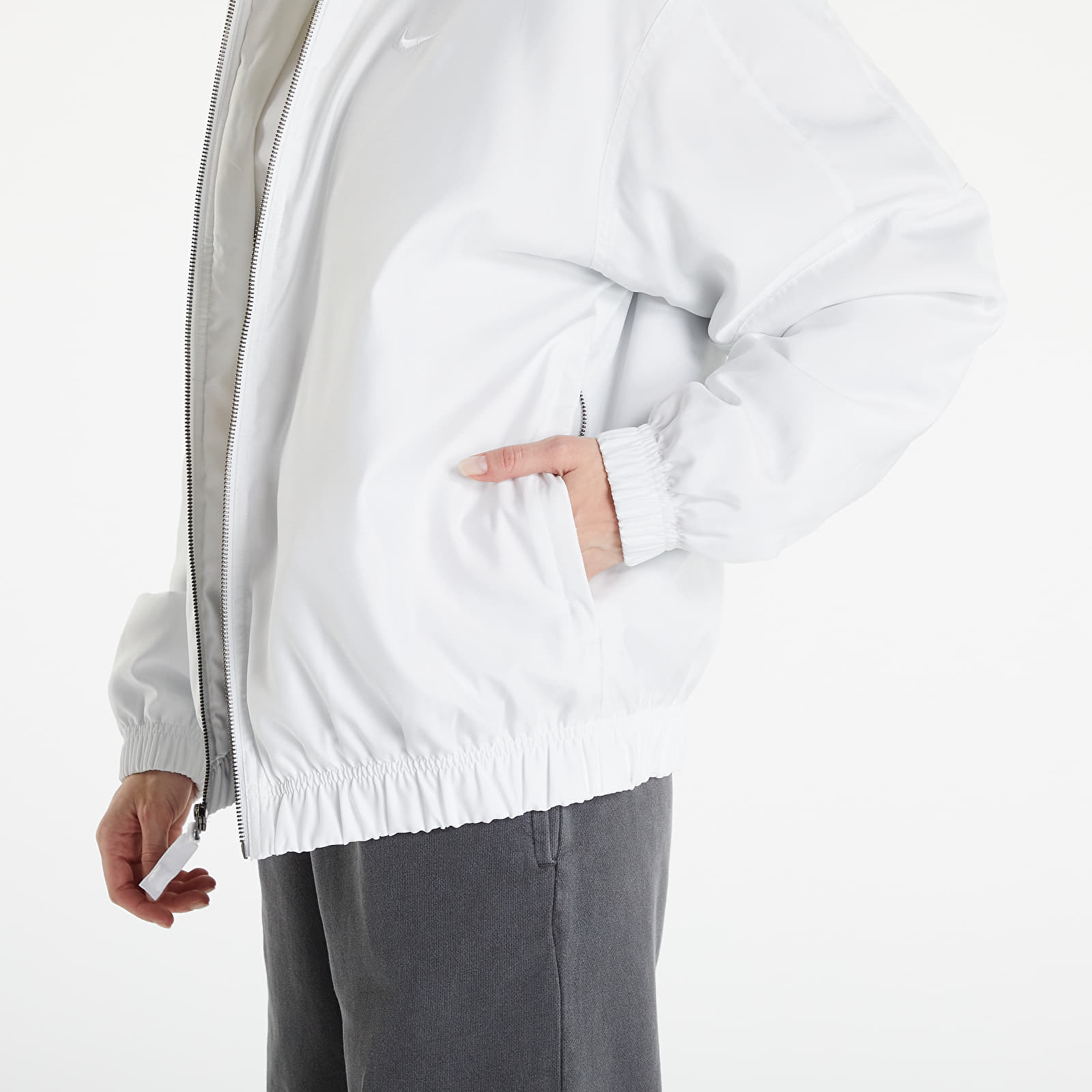 Nike bomber jacket clearance white