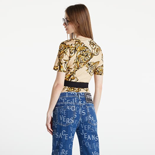 Bodysuit Versace Jeans Couture Jer. Cot. Top Print Garland Footshop