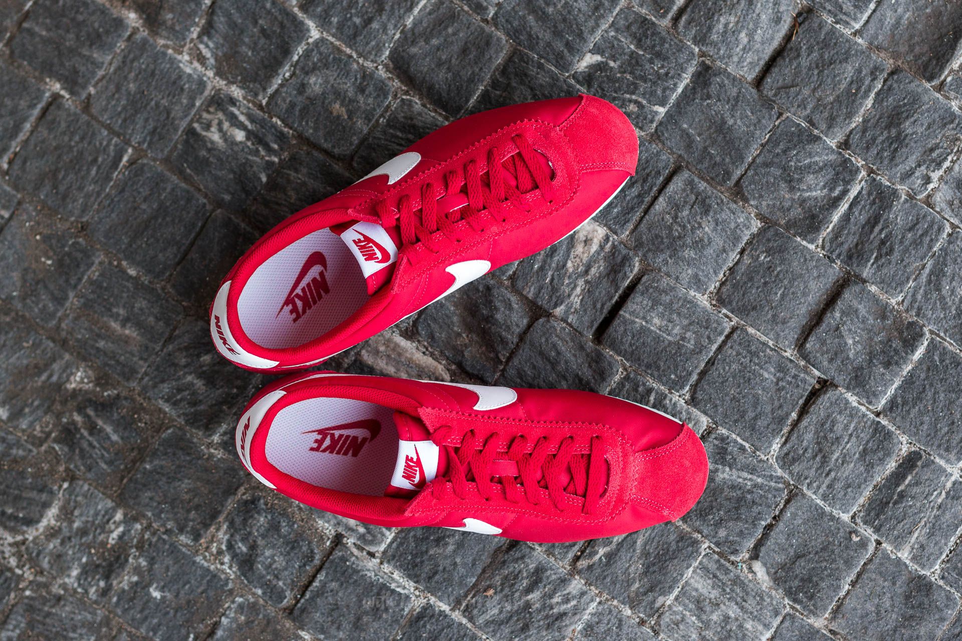 Herren Sneaker und Schuhe Nike Classic Cortez Nylon Gym Red/ White
