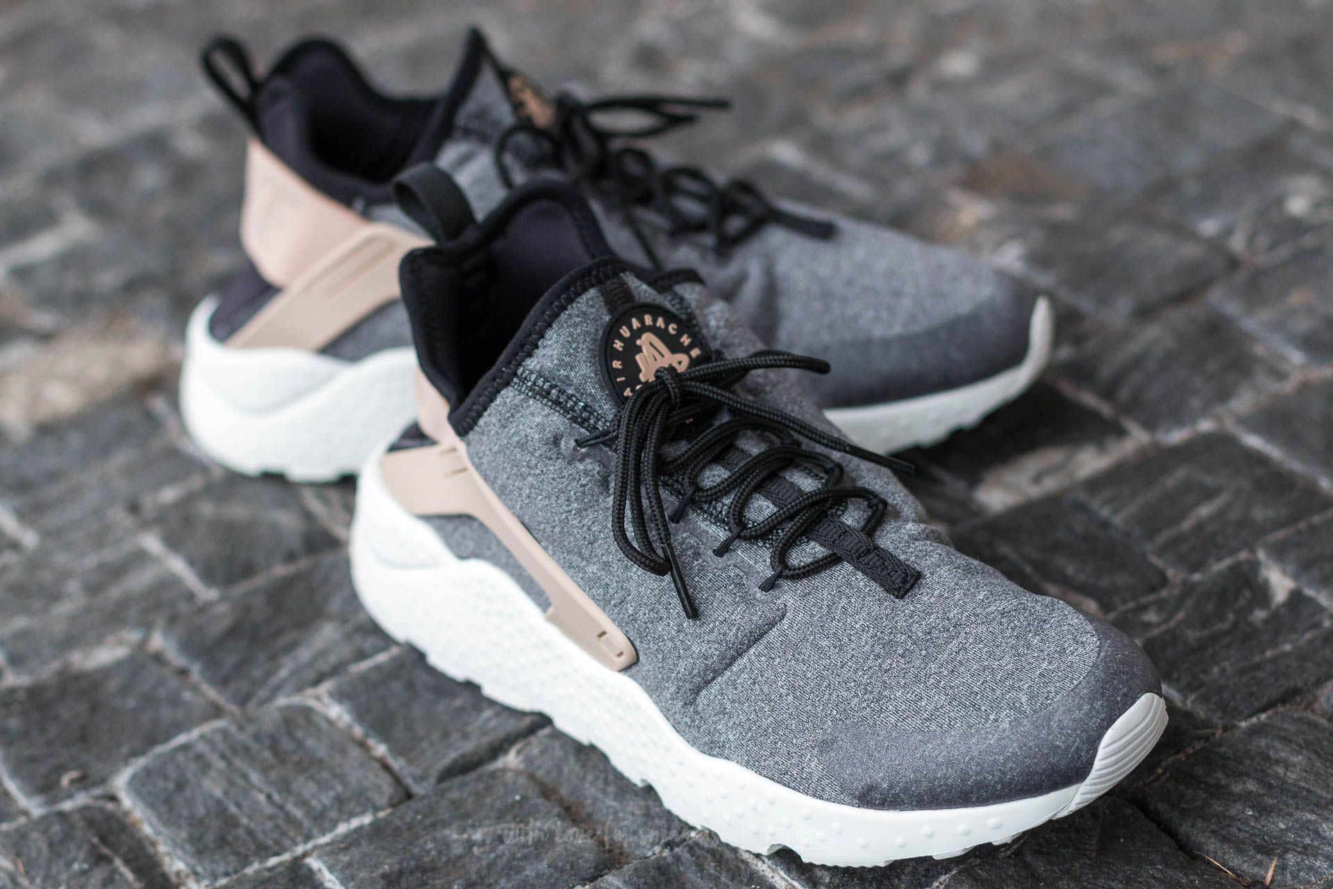 Tan and black huaraches sales
