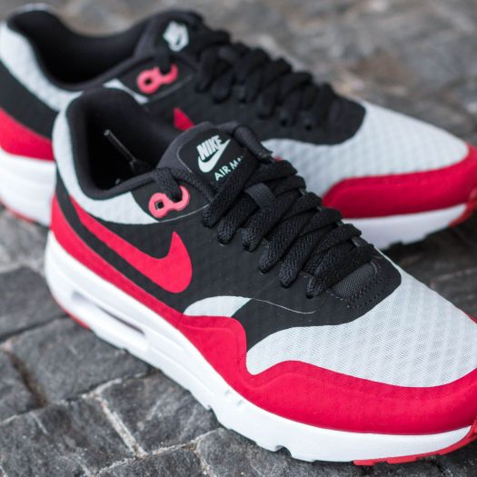 Herren Sneaker und Schuhe Nike Air Max 1 Ultra Essential Pure Platinum Gym Red Black Footshop