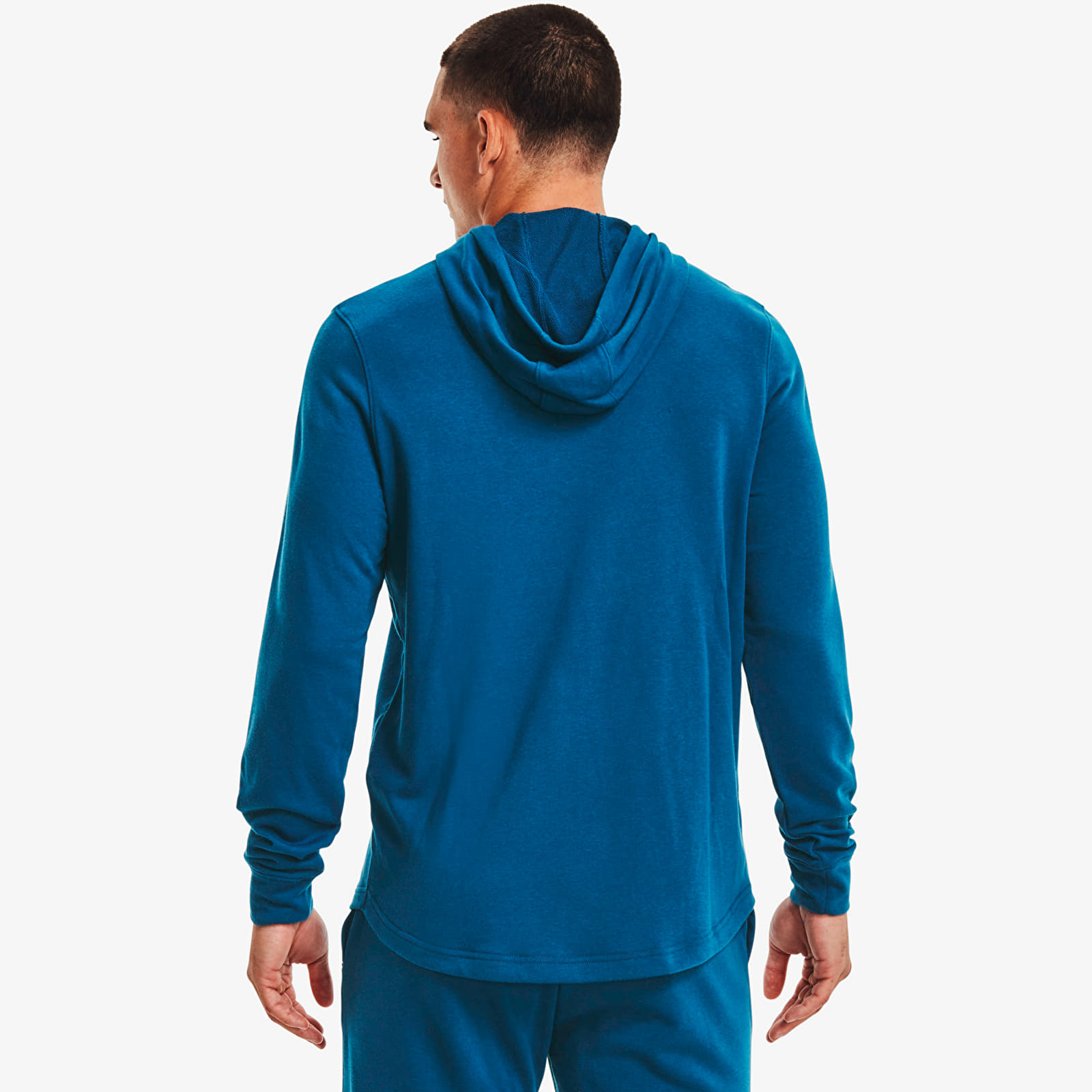 Mikiny Under Armour Rival Terry Lc Hoodie Deep Sea/ Onyx White