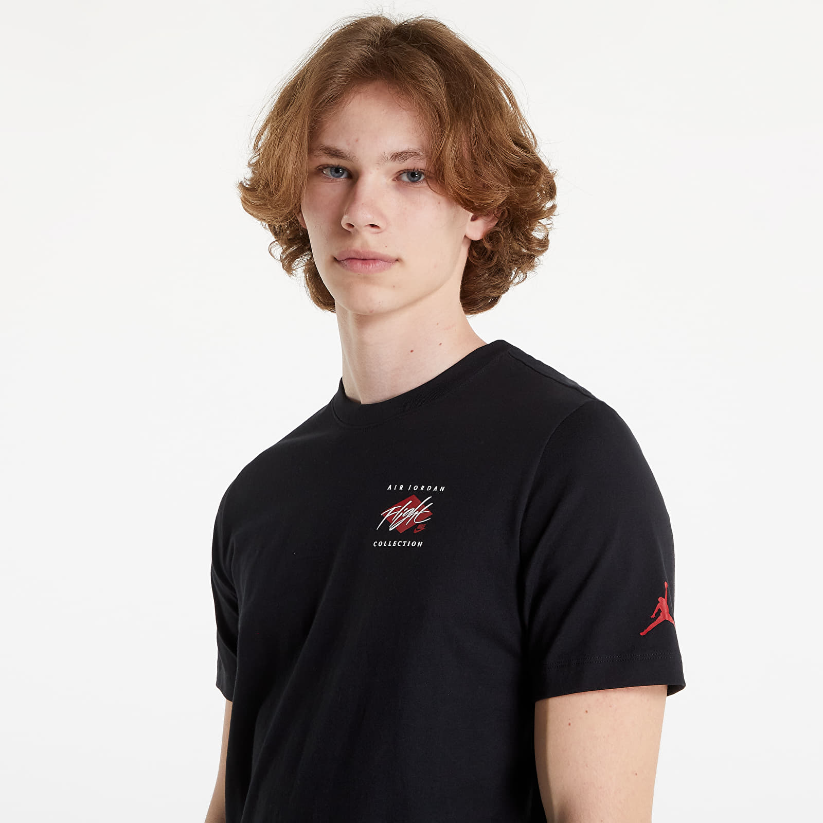 T-Shirts Jordan Flight Essentials Men's Graphic T-Shirt Black/White/Gym Red