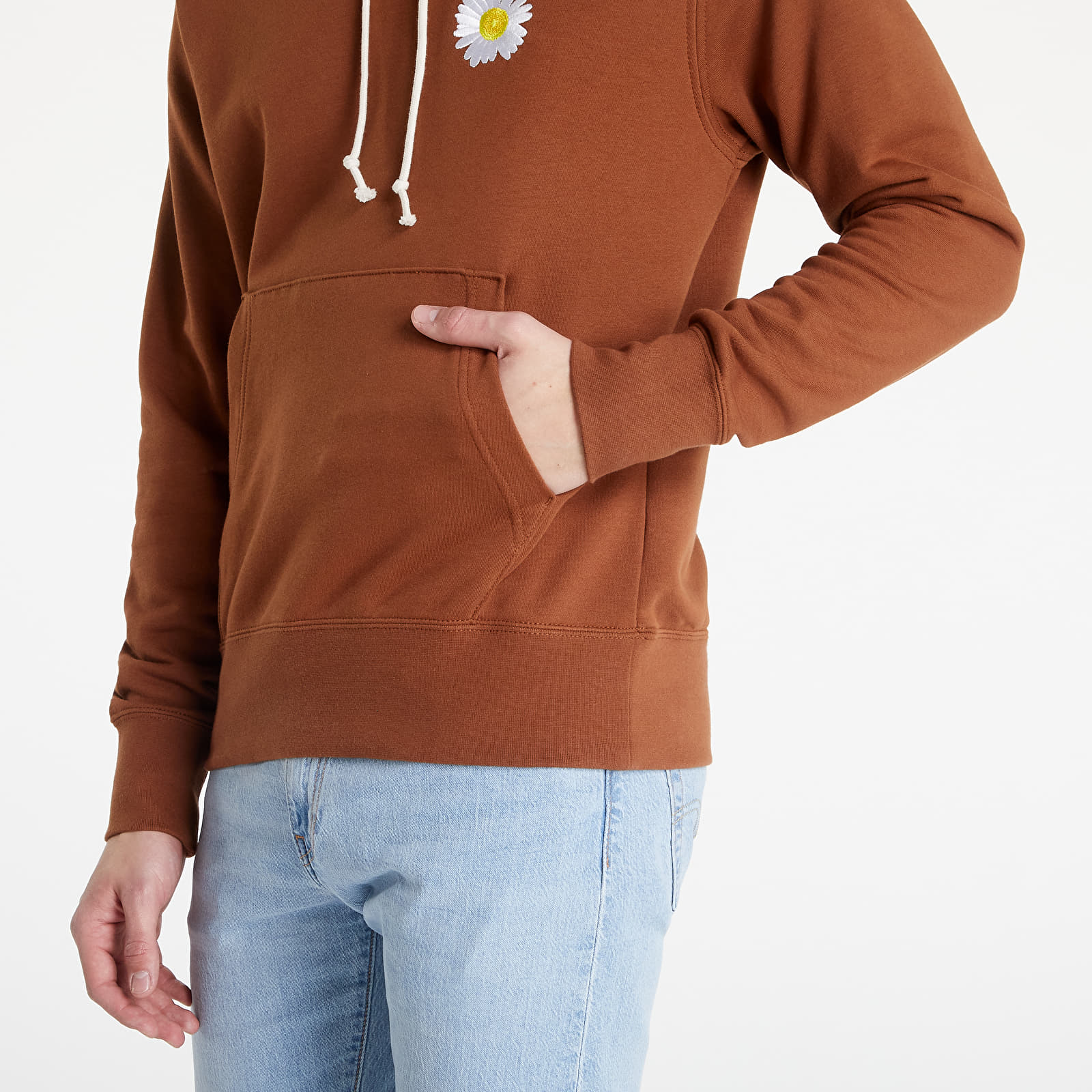 Hanorace Nike Sportswear Men's French Terry Hoodie Pecan/ White