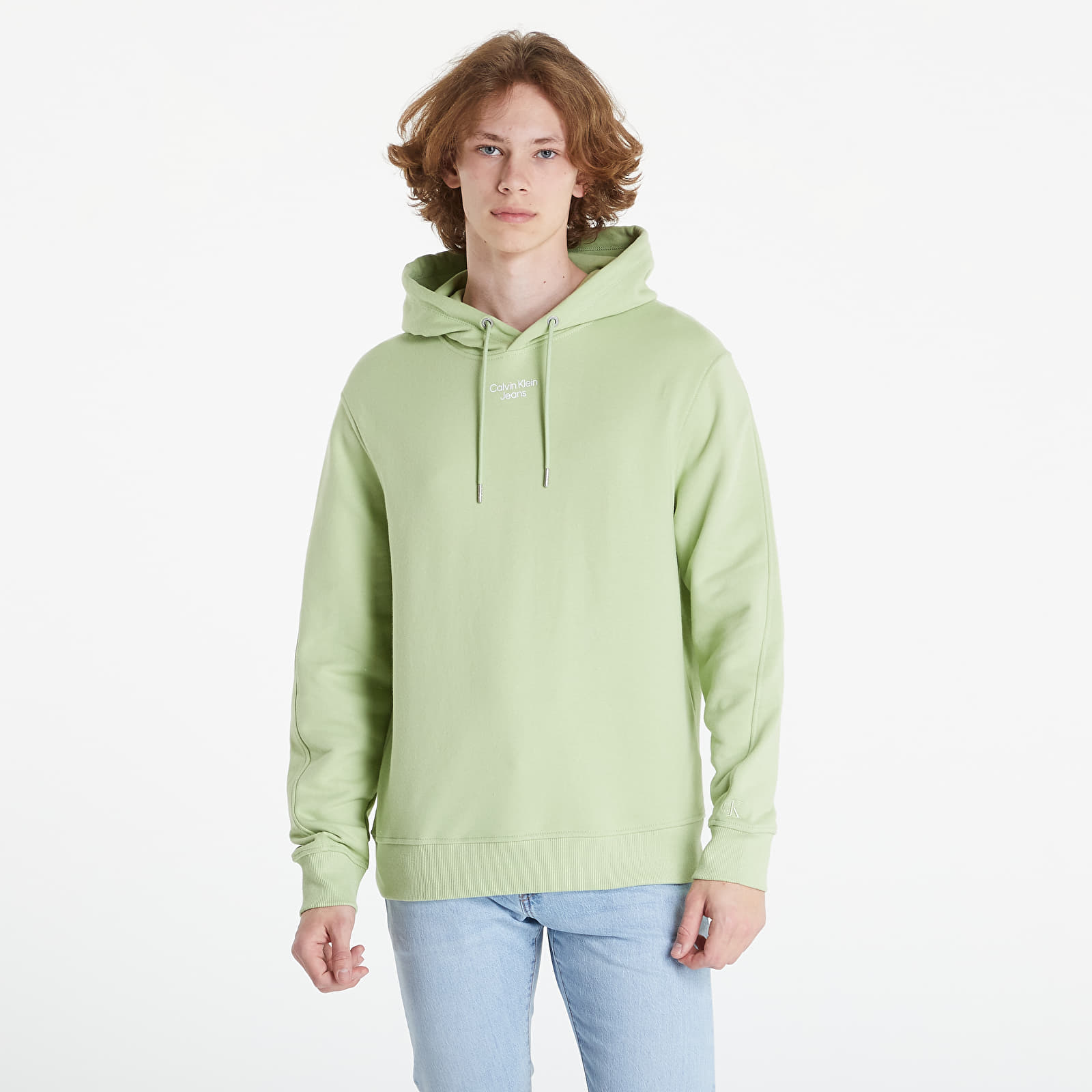 Calvin klein green hoodie shop