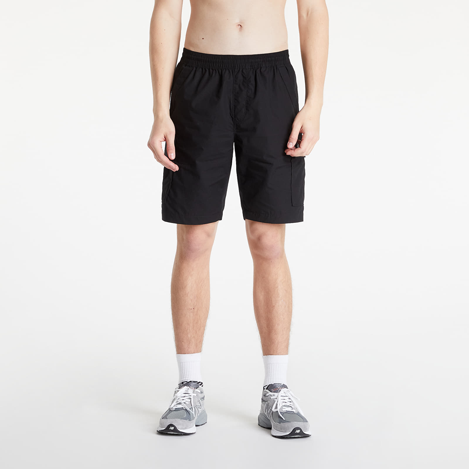 Šortai Calvin Klein Jeans Washed Cargo Woven Shorts Ck Black
