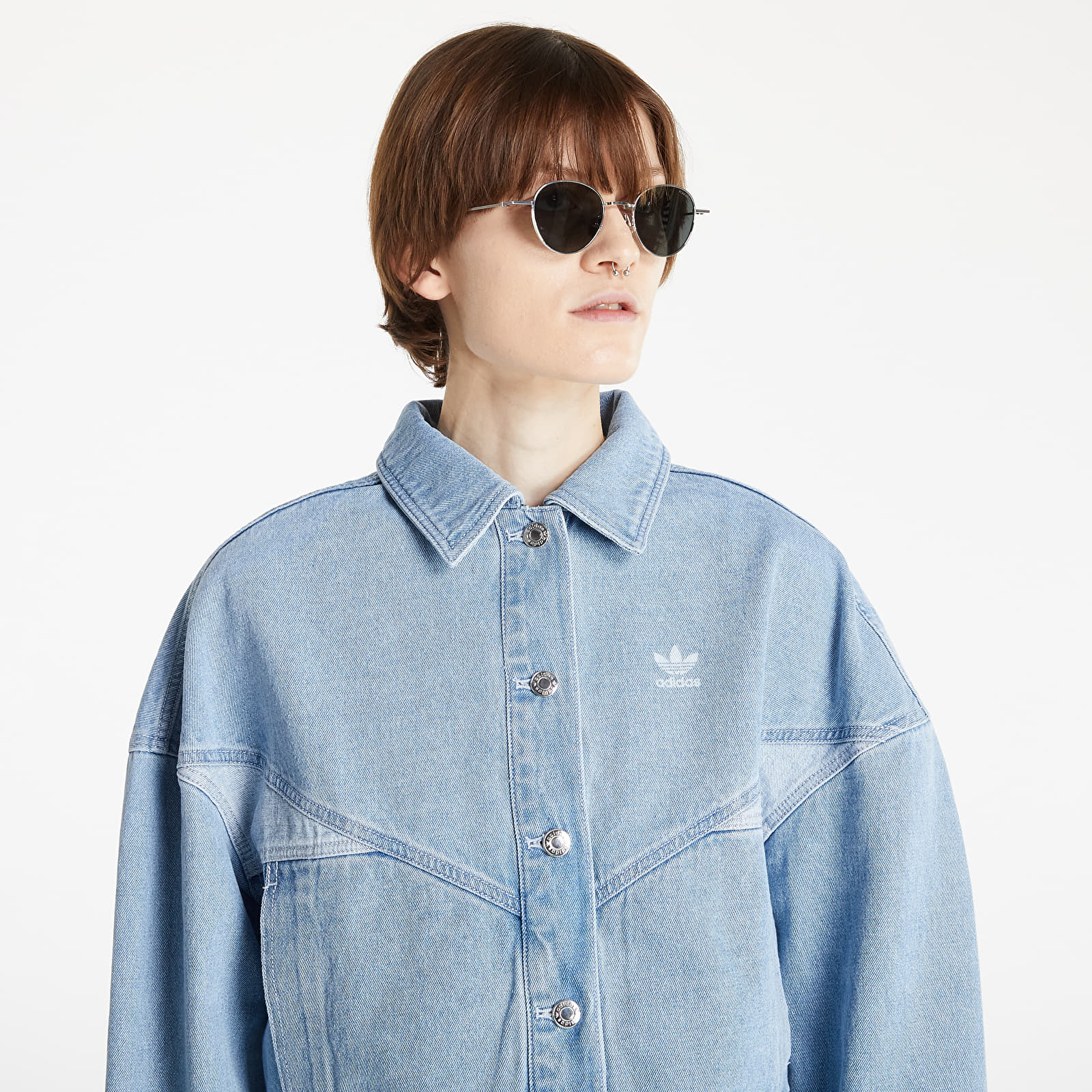 Kabátok adidas Denim Jacket Clear Blue